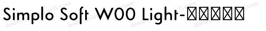 Simplo Soft W00 Light字体转换